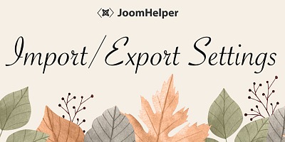 Jmp Import Export Joomla Extension