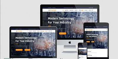 At Factory Onepage - Professional Single Page Industrial Joomla Template