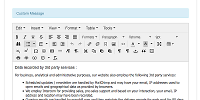 GDPR - Joomla Extension