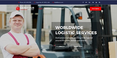 Theme Forest Cargo Hub - Joomla Template