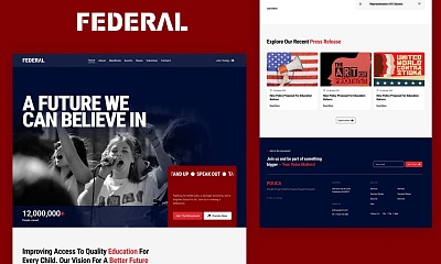 Joomshaper Federal - Robust Joomla Template For Political