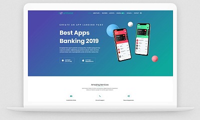Lttheme Appbank Onepage - Single Page Joomla App Template
