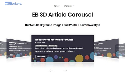 Eb 3d Article Carousel - Joomla Extension