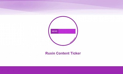 Ruxin Content Ticker Joomla Extension