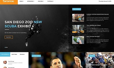 Shape5 Content King - Joomla Template
