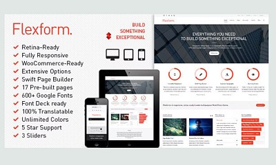 Flexform - Retina Responsive Multi-Purpose Theme - WordPress