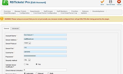 RSTickets!Pro Cron Plugin - Joomla Extension
