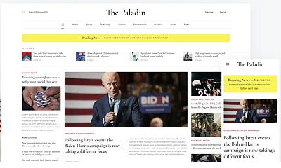 Paladin - A Newspaper Theme Package For Yootheme Pro- Joomla Template