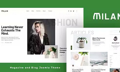 Milan - Blog And Magazine Joomla Theme