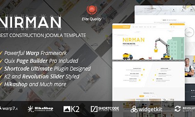 Theme Forest Nirman - Joomla Template
