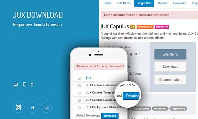 Jux Download Joomla Extension