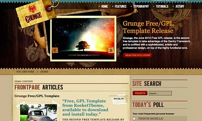Rockettheme Grunge - Joomla Template