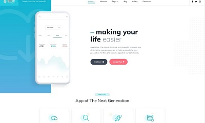 Alice - Mobile App Clean Joomla Template