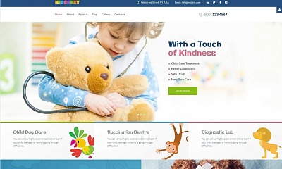 Kidsonet - Responsive Kids Medical Clinic Joomla Template