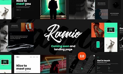 Ramio - Clean Coming Soon And Landing Page Template