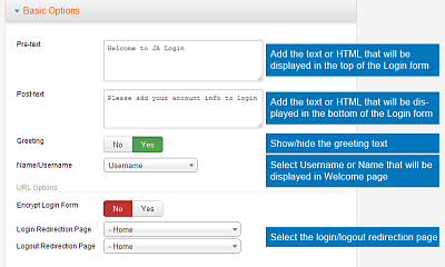 JA Login Module - Joomla Extension