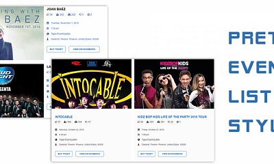 Jux Facebook Events Joomla Extension