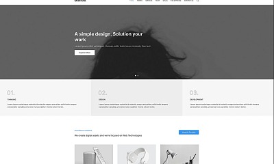 Joomlead Minima - Responsive One Page Joomla Template