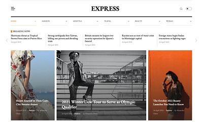 Templaza Express - Newspaper & News Joomla 5 Template