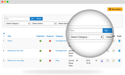 Shack Article Manager Pro - Joomla Extension