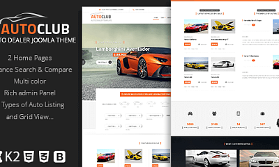Theme Forest Auto Club -joomla Template