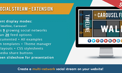 Simple Social Media Stream Joomla Extension