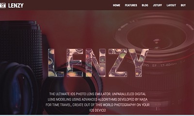 Jxtc Lenzy - The Perfect App Or Photography Website Template For Joomla