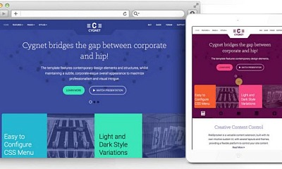 Rockettheme Cygnet - Joomla Template