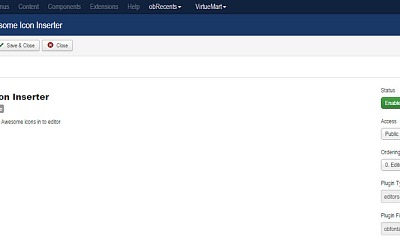 OB FontAwesome Editor Plugin - Joomla Extension