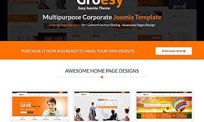 Theme Forest Groesy - Joomla Template