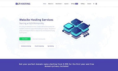 Lttheme Hosting - Joomla Template