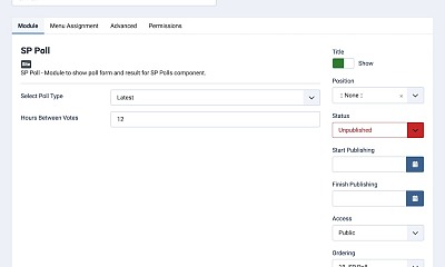 SP-polls - Joomla Extension