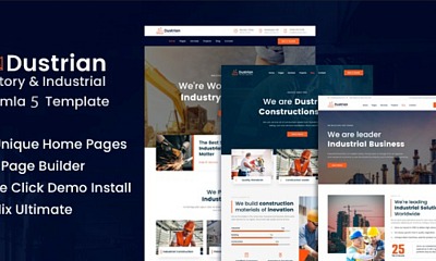 Dustrian - Joomla 5 Factory & Industrial Template