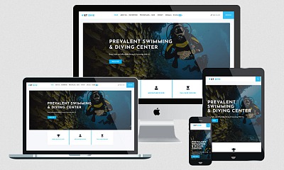 Enginetemplates Dive - Feature-rich Scuba Diving Joomla Template