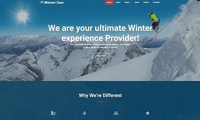 Winter Tour - Travel Agency Responsive Joomla Template