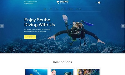 Divng - Diving Responsive Modern Joomla Template