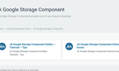 JA Google Cloud Storage - Joomla Extension