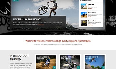Shape5 Velocity - Joomla Template