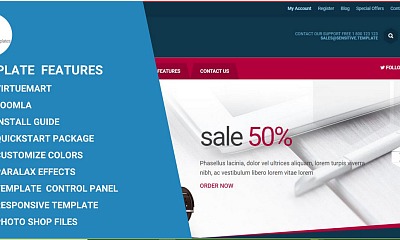 Elegant Store Virtuemart Template For Joomla