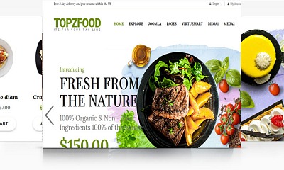 Smartaddons Topzfood - Joomla Template