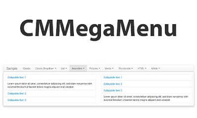 CM Mega Menu - Joomla Extension