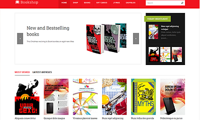 Joomlart Bookshop - Joomla Template