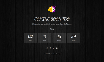 Aa Responsive Coming Soon Page Joomla Extension