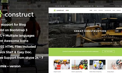 Construct - Construction Joomla Template