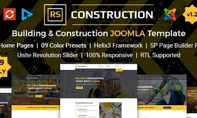 Theme Forest Rs Construction - Joomla Templates