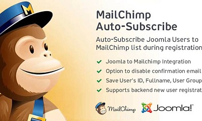 Mailchimp Auto-subscribe - Joomla Extension