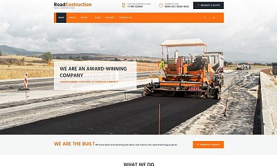 Roadline - Solid Road Construction Company Joomla Template
