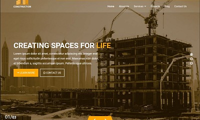 Unitemplates Construction - Joomla Template