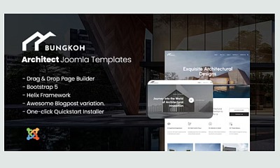 Bungkoh - Modern Joomla Template for Architects Portfolio