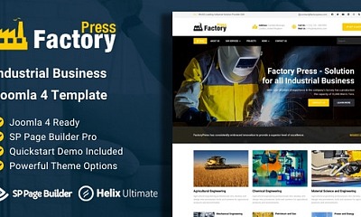 Joomlabuff - Factory Press - Industrial Business Joomla 4 Template